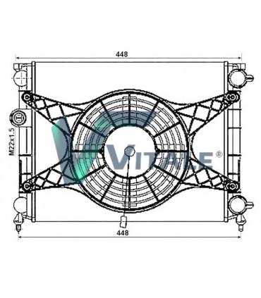  Radiateur eau pour SCANIA Série P 95-04 