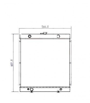 RADIATEUR MOTEUR POUR GENERATEUR PERKINS BRUNO 	40KVA KOHLER 	J44KVA