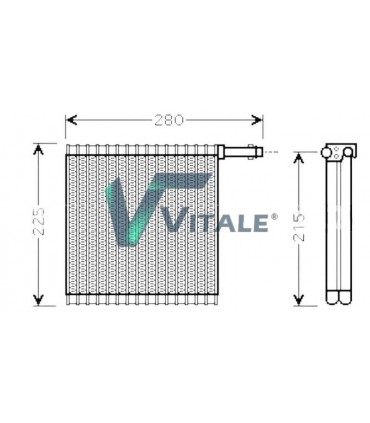 EVAPORATOR FOR LAND ROVER JQQ100140