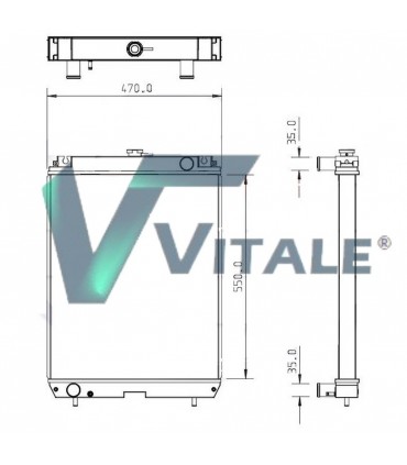 RADIATOR FOR  HANIX  H75C