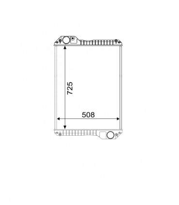 RADIATEUR POUR ARGO TRACTEUR LANDINI 713027A2 713027A3 MN422133/1044 MN4221331044