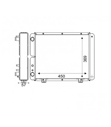 RADIATOR FOR LOMBARDINI 73503610