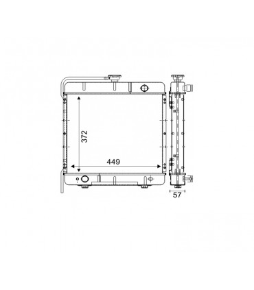 RADIATOR FOR  LOMBARDINI 175 183 LDW1603 KDW1603 LDW2004 LDW2204 KDW2204  1147350264 7350175