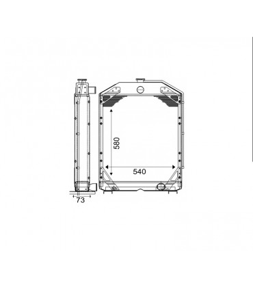 RADIATEUR MOTEUR POUR LANDINI 1014 3304168M92