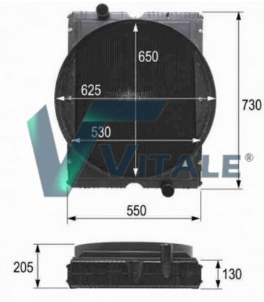 RADIATOR TRACTOR  RENAULT AGRI  CLAAS : 616-617-656-657-696