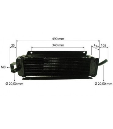 RADIATEUR HUILE POUR  JOHN DEERE SERIES 1020 2030 2130