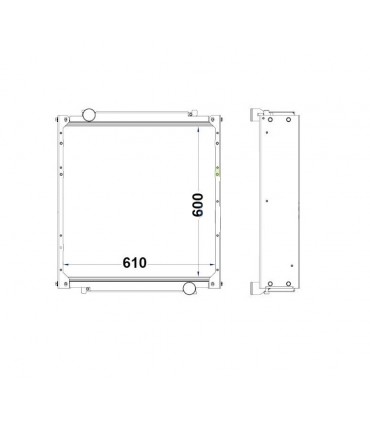 RADIATEUR EAU POUR FENDT H737200052100  H737.200.052.100