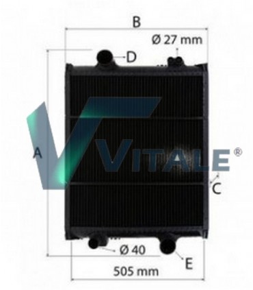 RADIATEUR EAU POUR RENAULT AGRI ARES 610RX 610RZ 620RX 620RZ 7700049957 11494510