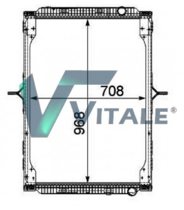 RADIATORE ACQUA PER RENAULT TRUCKS 7420809878 7420809875