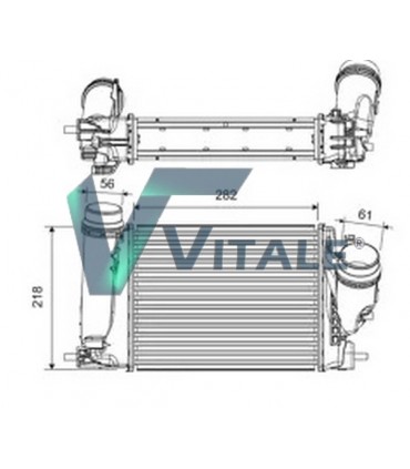 INTERCOOLER PER RENAULT CAPTUR 1.3 AUSTRAL 1.3 SCENIC IV 1.3 144962803R