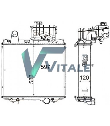 RADIATOR SUITABLE FOR JOHN DEERE  6530 6534 6630 6830 6930 AL181230 AL207768 AL209034