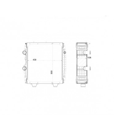 RADIATOR FOR  LANDINI REX rex f/ge/gt tier 2/rex tier 2rex  3678801M91 3685424M92 4208673M91 6505041M91