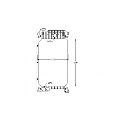 RADIATORI PER PERKINS Generator 1104D-E44TAG MN422133-9810 MN4221339810