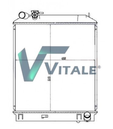 RADIATORE ACQUA PER ISUZU N35 N35