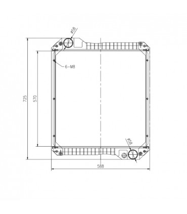 RADIATEUR POUR JCB  530 532 537LE 537H 540 30-304000 3030400 MNY70125801B1B