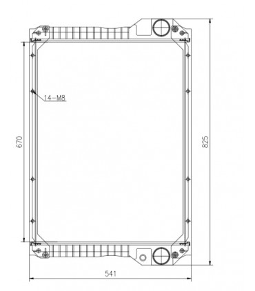 RADIADOR DE AGUA PARA  JCB 526-56 333D3648 333/D3648