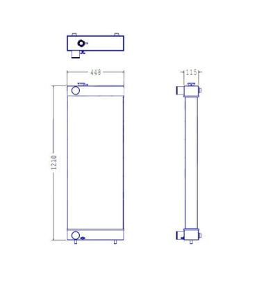 RADIADORES PARA  HITACHI ZAXIS 330 330-3 350 ZX250 4649913