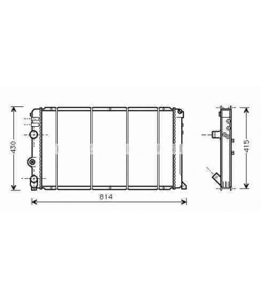  Radiateur eau pour SCANIA Série P 95-04 