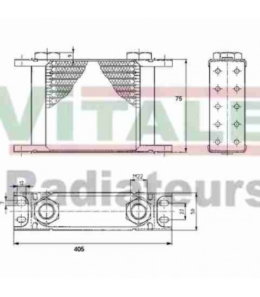  Radiateur moteur SCANIA Série P 95-04 